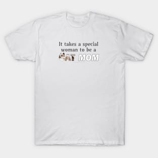 It takes a special woman to be a cat mom - siamese cat oil painting word art T-Shirt